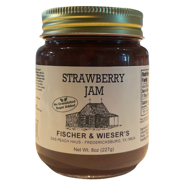 Heritage Strawberry Jam 9oz - No Sugar Added | Fischer & Wieser