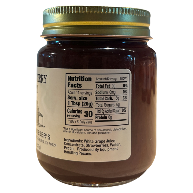 Heritage Strawberry Jam 9oz - No Sugar Added | Fischer & Wieser