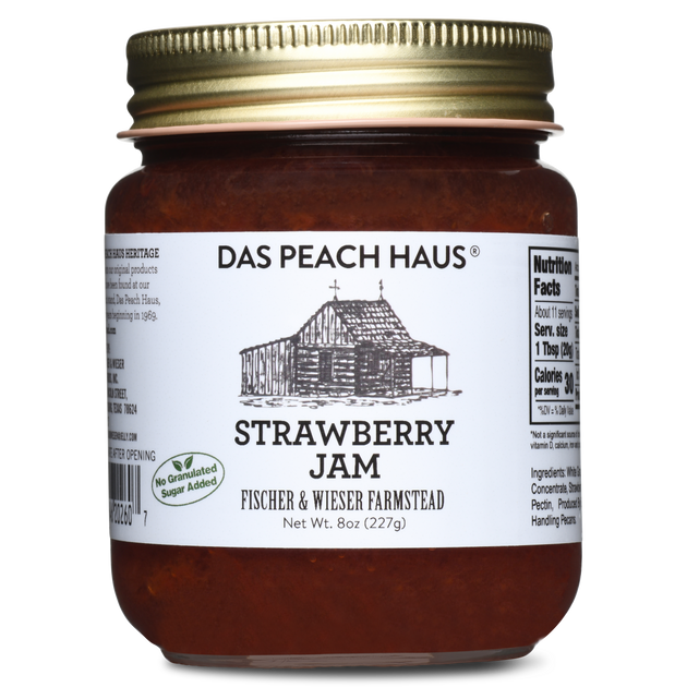 Heritage Strawberry Jam 9oz - No Sugar Added | Fischer & Wieser