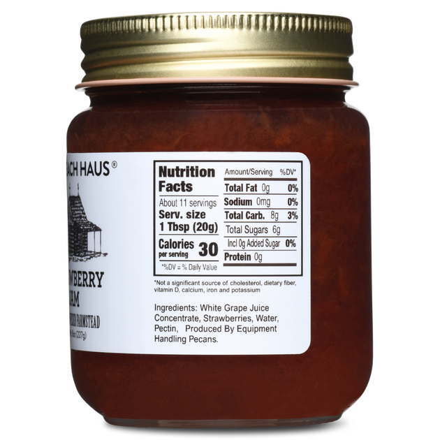 Heritage Strawberry Jam 9oz - No Sugar Added | Fischer & Wieser