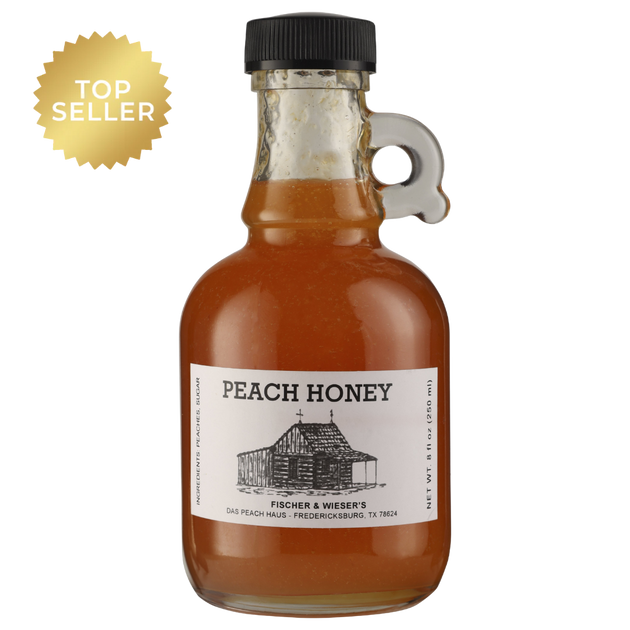 Heritage Peach Honey 8oz | Fischer & Wieser