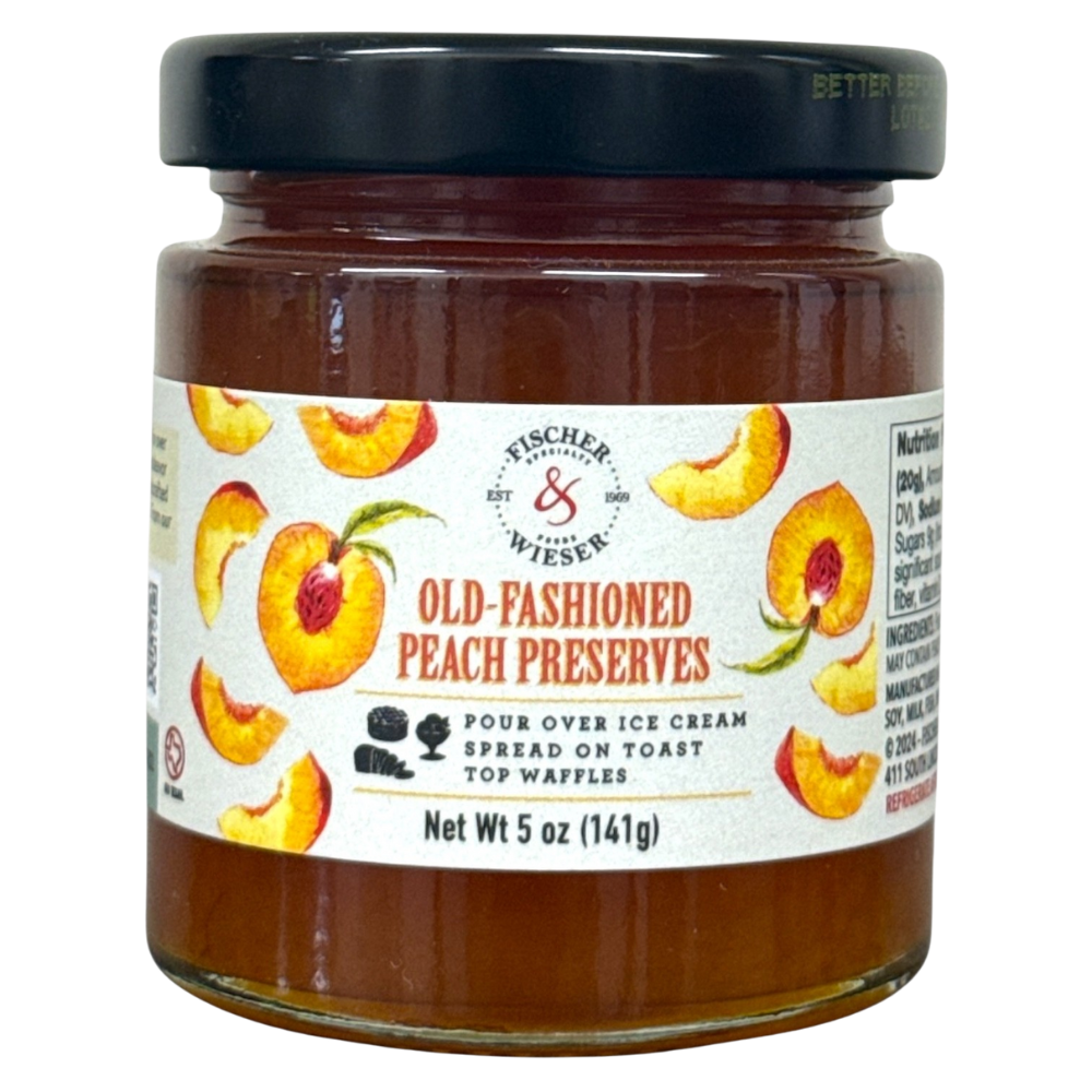 F&W Old-Fashioned Peach Preserves 5oz | Fischer & Wieser F&W Old-Fashioned Peach Preserves 5oz | Fischer & Wieser