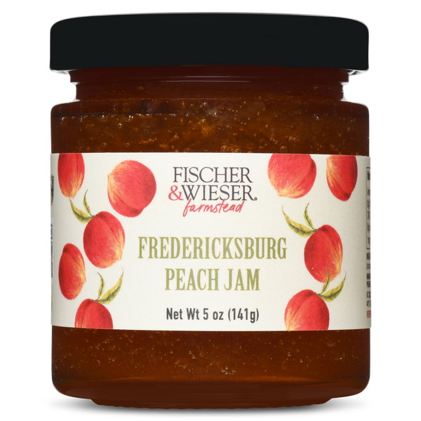 Fredericksburg Peach Jam 5oz | Fischer & Wieser