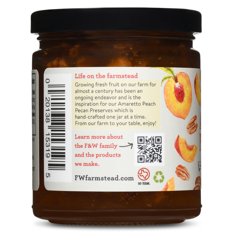 Amaretto Peach Pecan Preserves | Fischer & Wieser