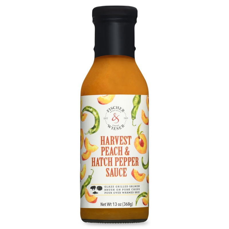 He has also included some newer peach favorites, Das Peach Haus Peach Salsa, Amaretto Peach Pecan Preserves, Jalapeno Peach Preserves and Harvest Peach &amp; Hatch Pepper Sauce, and he rounds it all out our Hill Country Peach Wine.