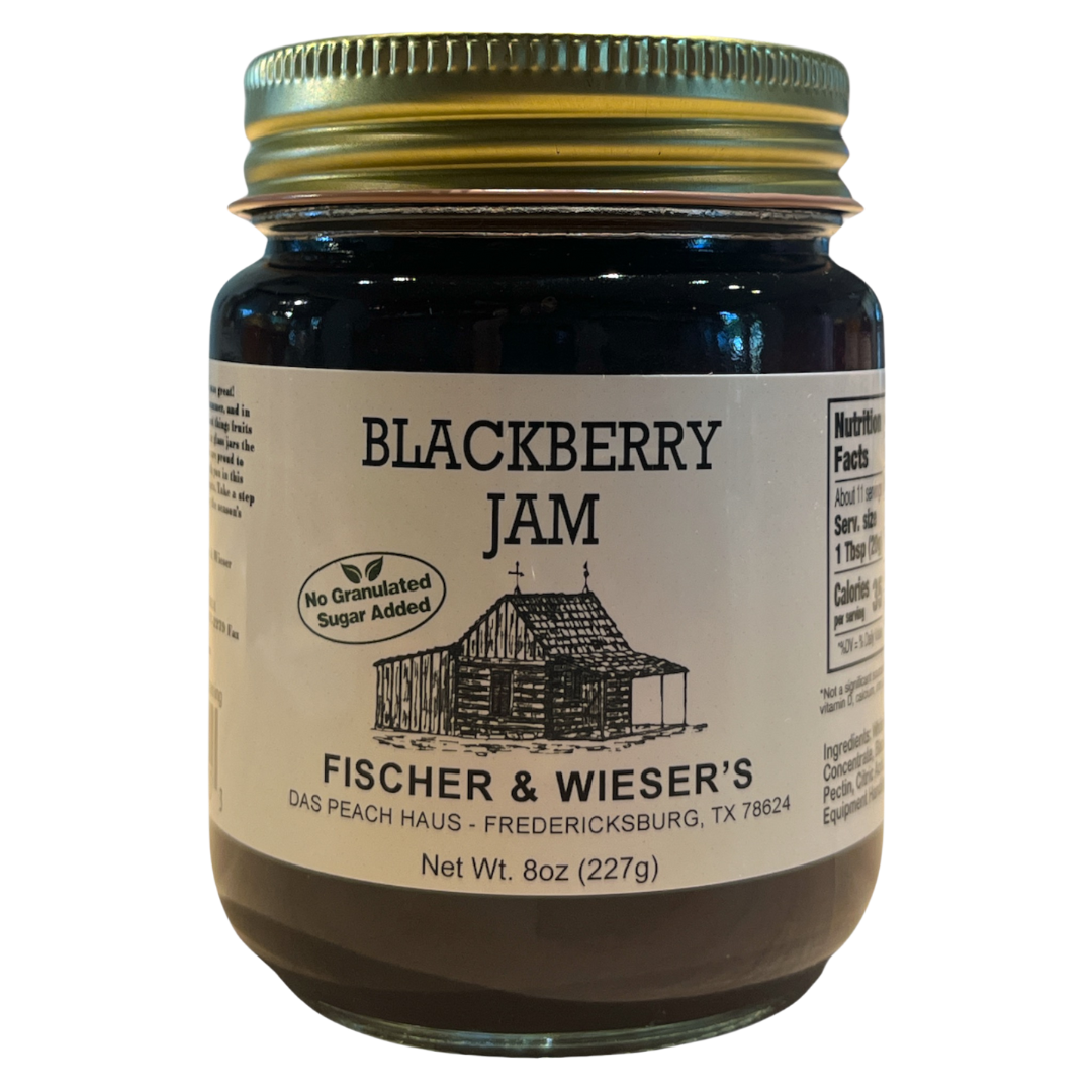 Blackberry JAM Lemongrass Heritage Blackberry Jam 9oz - No Sugar Added | Fischer & Wieser