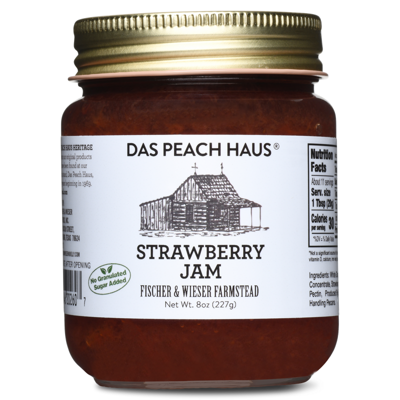 Heritage Strawberry Jam 9oz - No Sugar Added | Fischer & Wieser