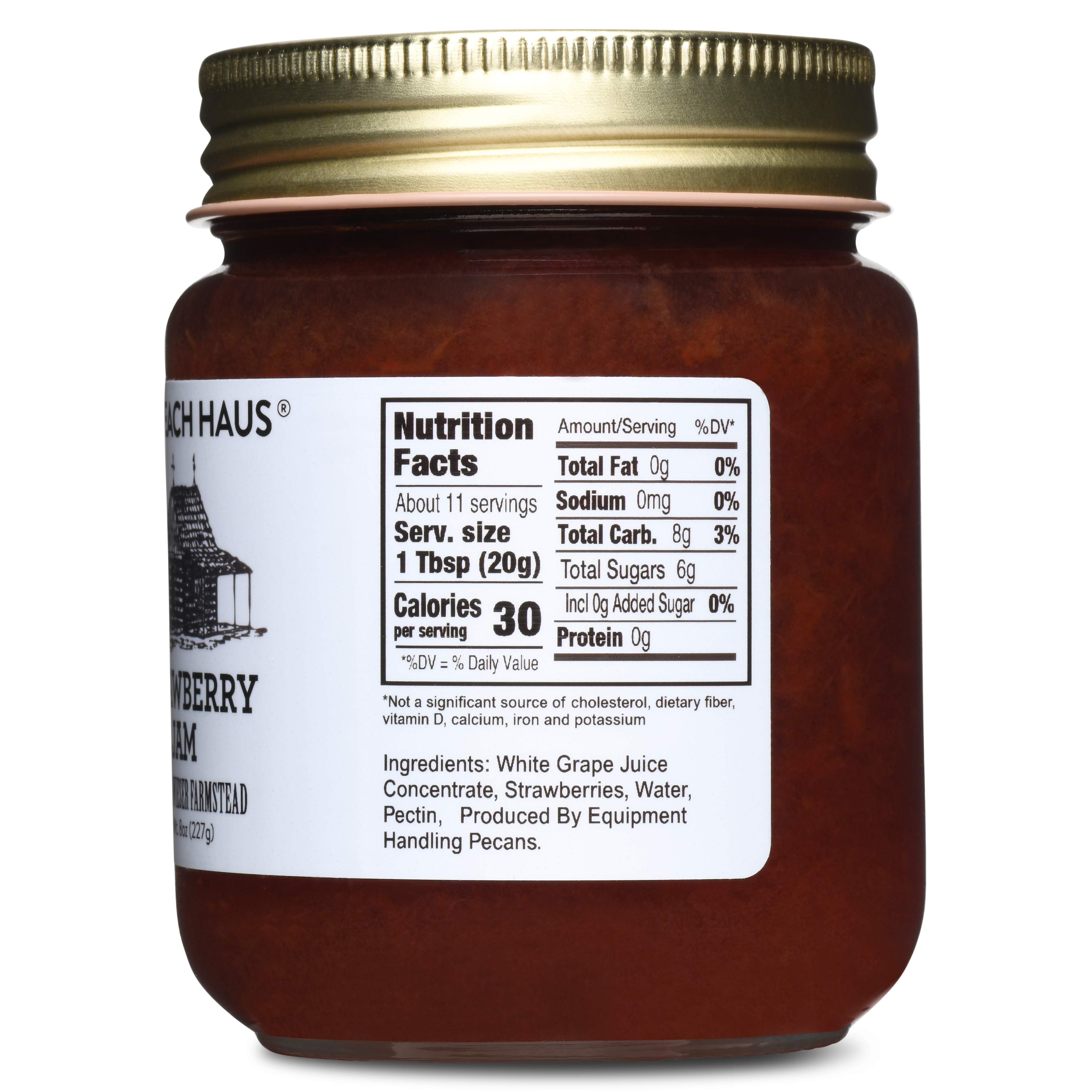 Heritage Strawberry Jam 9oz - No Sugar Added | Fischer & Wieser