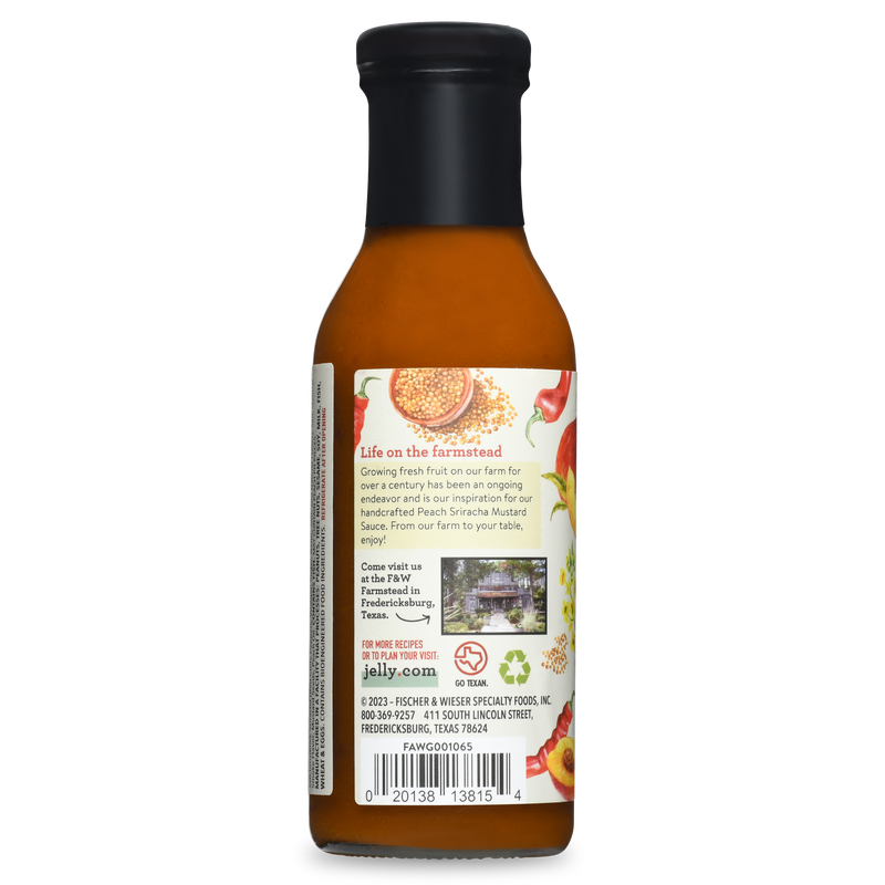 Peach Sriracha Mustard Sauce front