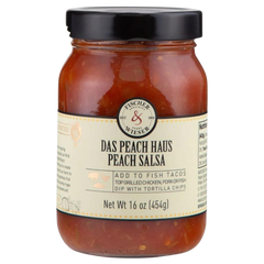 He has also included some newer peach favorites, Das Peach Haus Peach Salsa, Amaretto Peach Pecan Preserves, Jalapeno Peach Preserves and Harvest Peach & Hatch Pepper Sauce, and he rounds it all out our Hill Country Peach Wine.