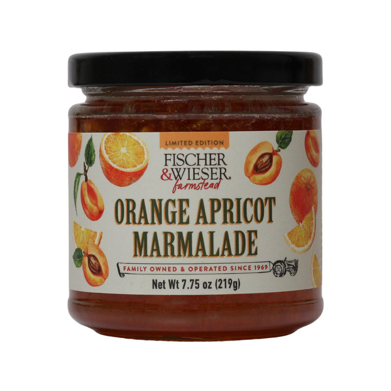 Orange Apricot marmalade jar 