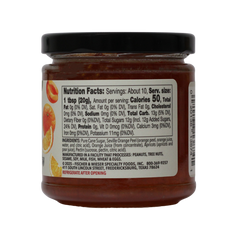 Orange Apricot marmalade jar 
