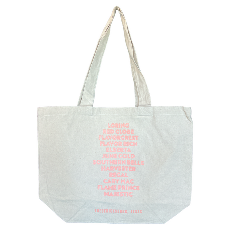 peach tote front