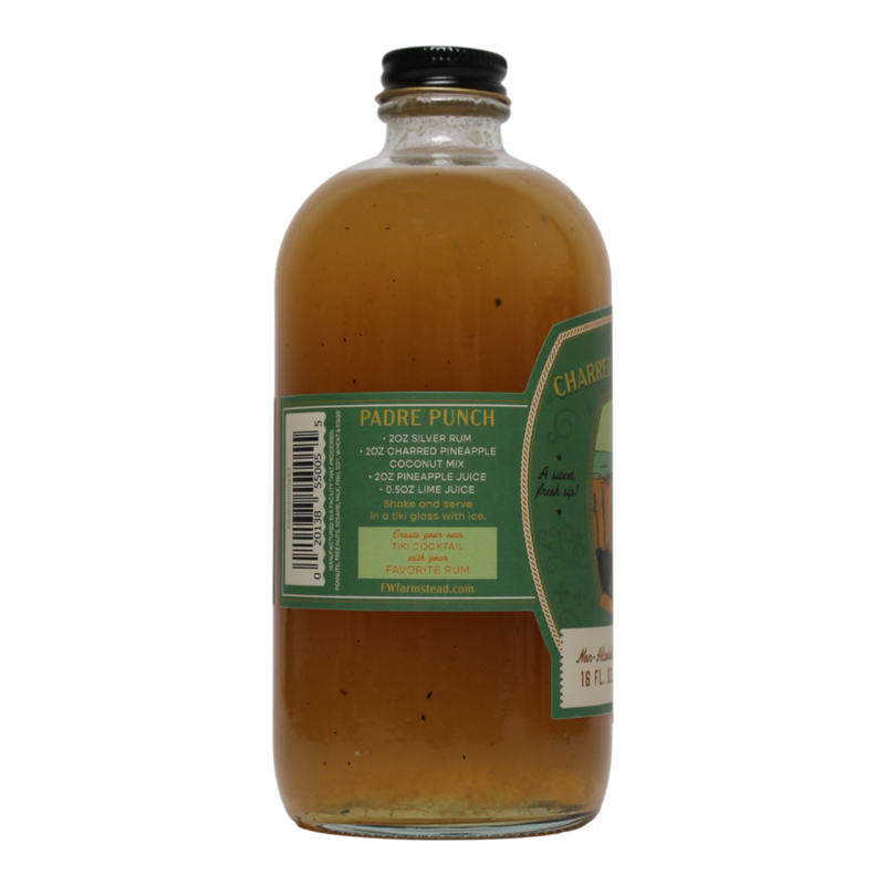 Bottle of Dietz Charred Pineapple Coconut drink mix with a label and 'New Product' badge on a white background